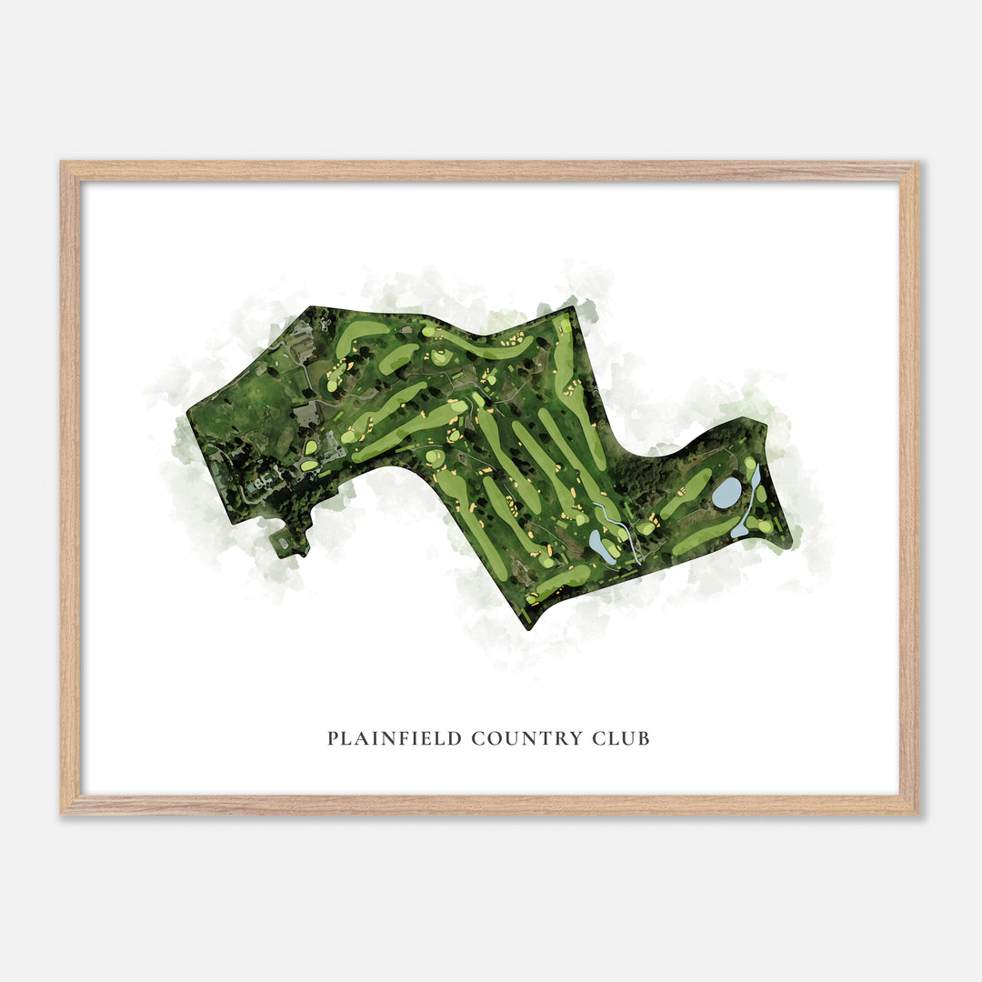 Print of Plainfield Country Club Classic Map