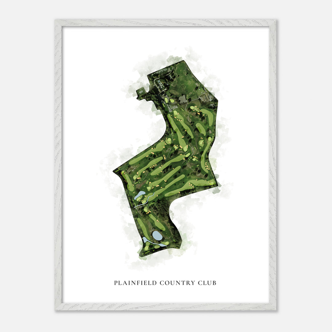 Print of Plainfield Country Club Classic Map
