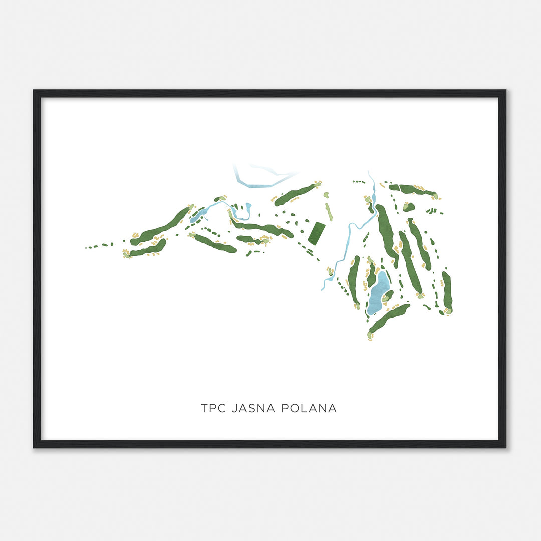 Print of Tpc Jasna Polana Modern Map