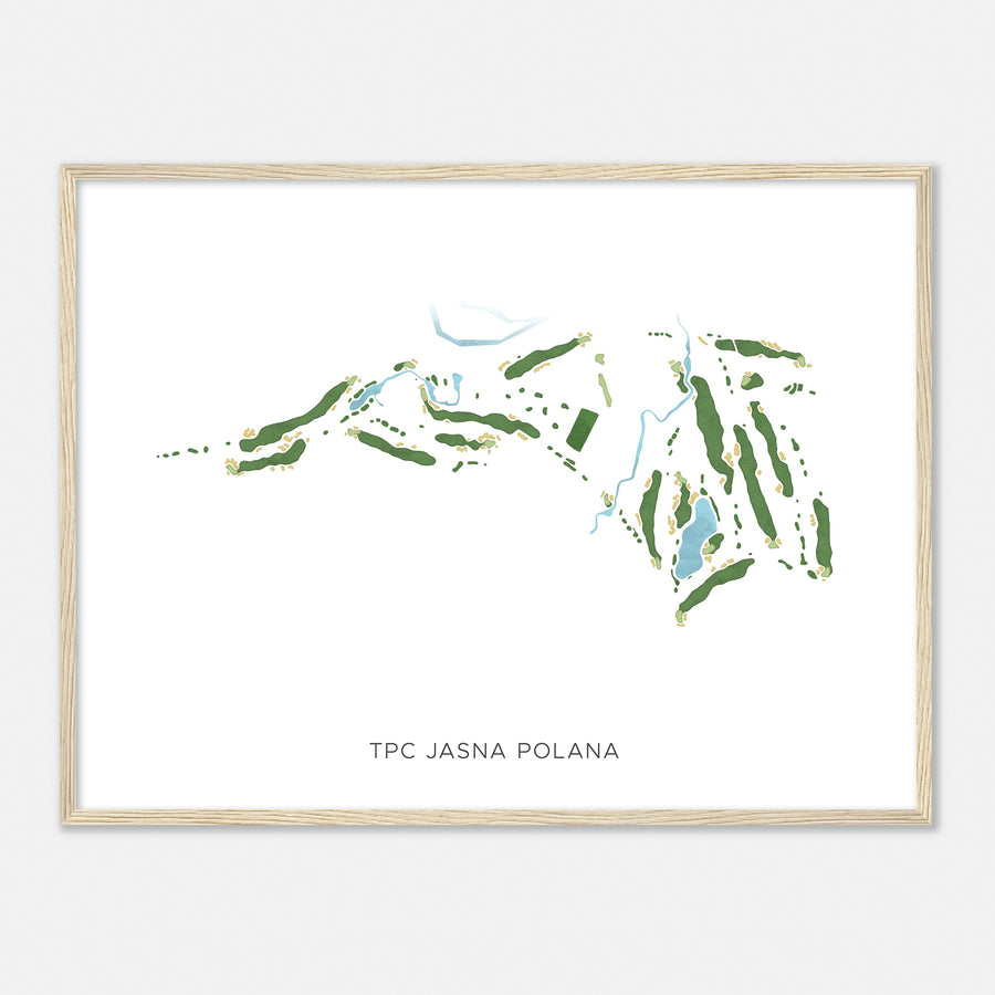 Print of Tpc Jasna Polana Modern Map