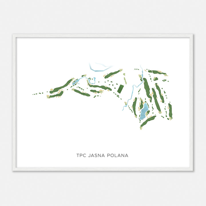 Print of Tpc Jasna Polana Modern Map