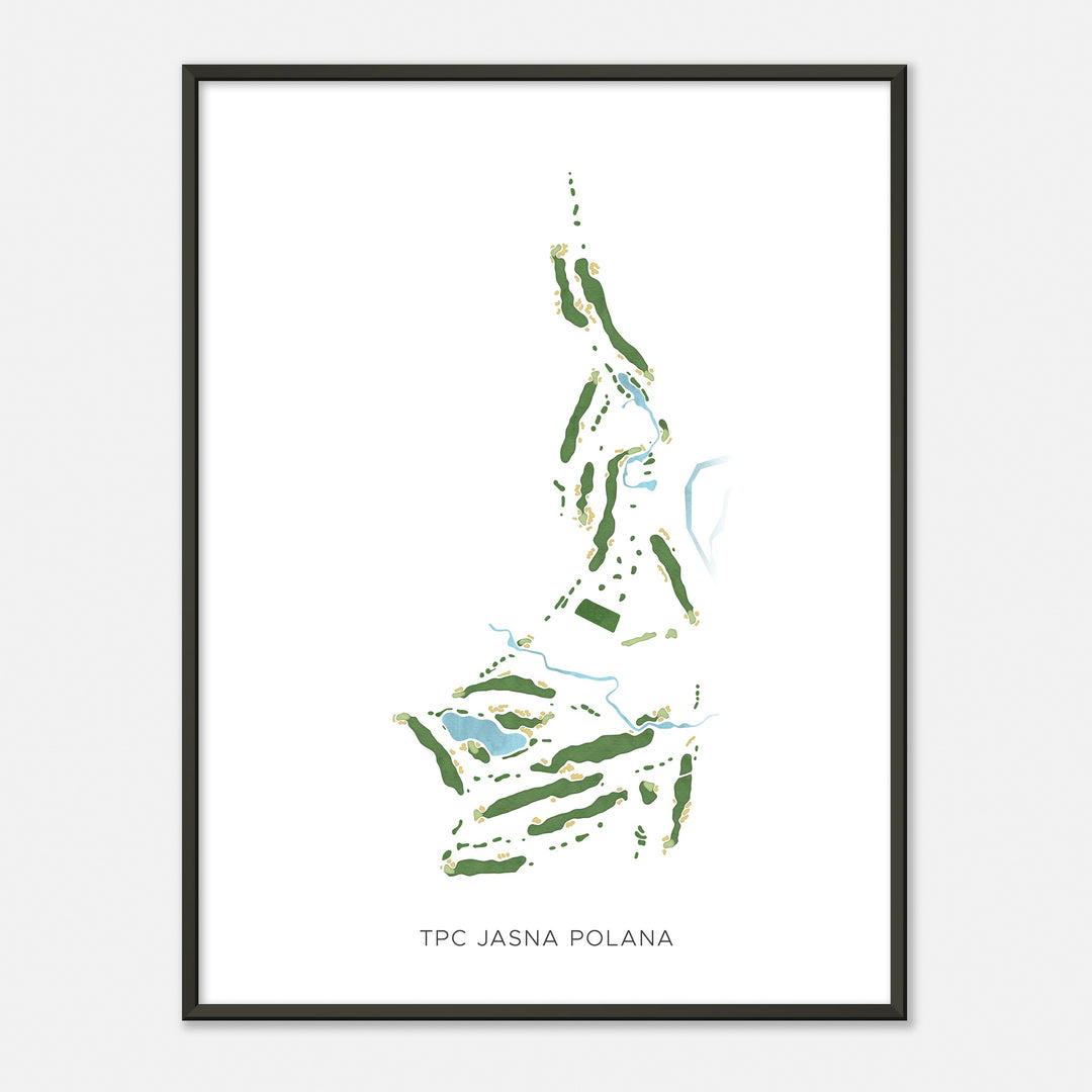 Print of Tpc Jasna Polana Modern Map