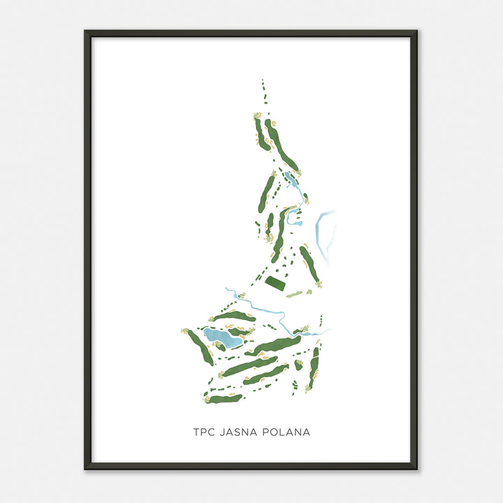 Print of Tpc Jasna Polana Modern Map