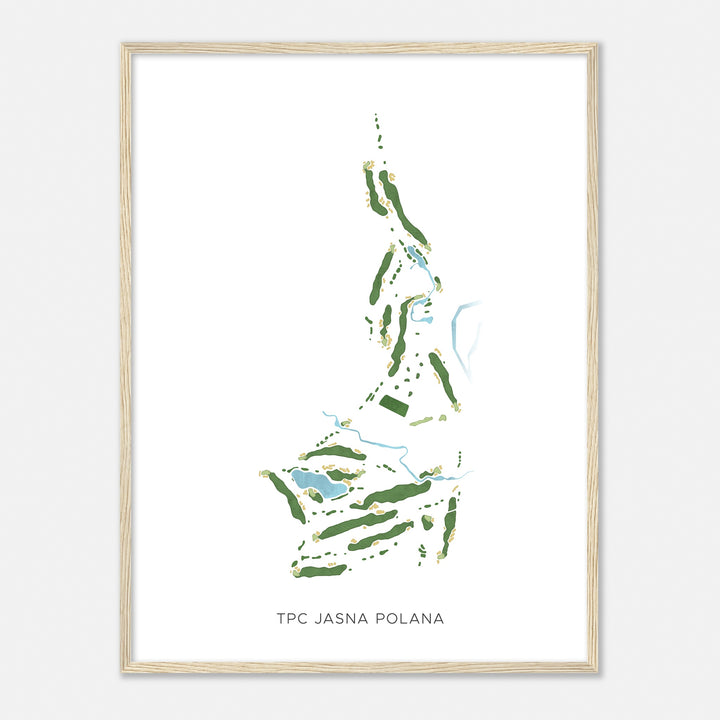 Print of Tpc Jasna Polana Modern Map