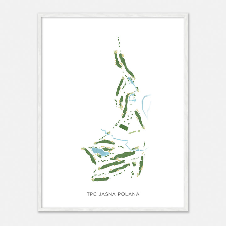 Print of Tpc Jasna Polana Modern Map