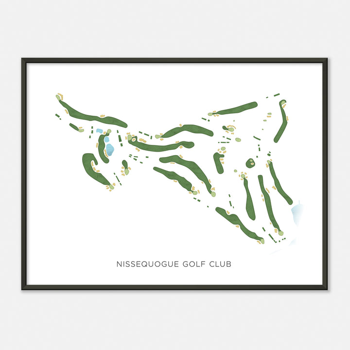 Print of Nissequogue Golf Club Modern Map