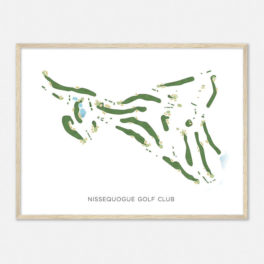 Print of Nissequogue Golf Club Modern Map