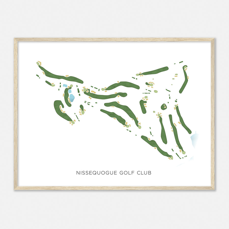 Print of Nissequogue Golf Club Modern Map