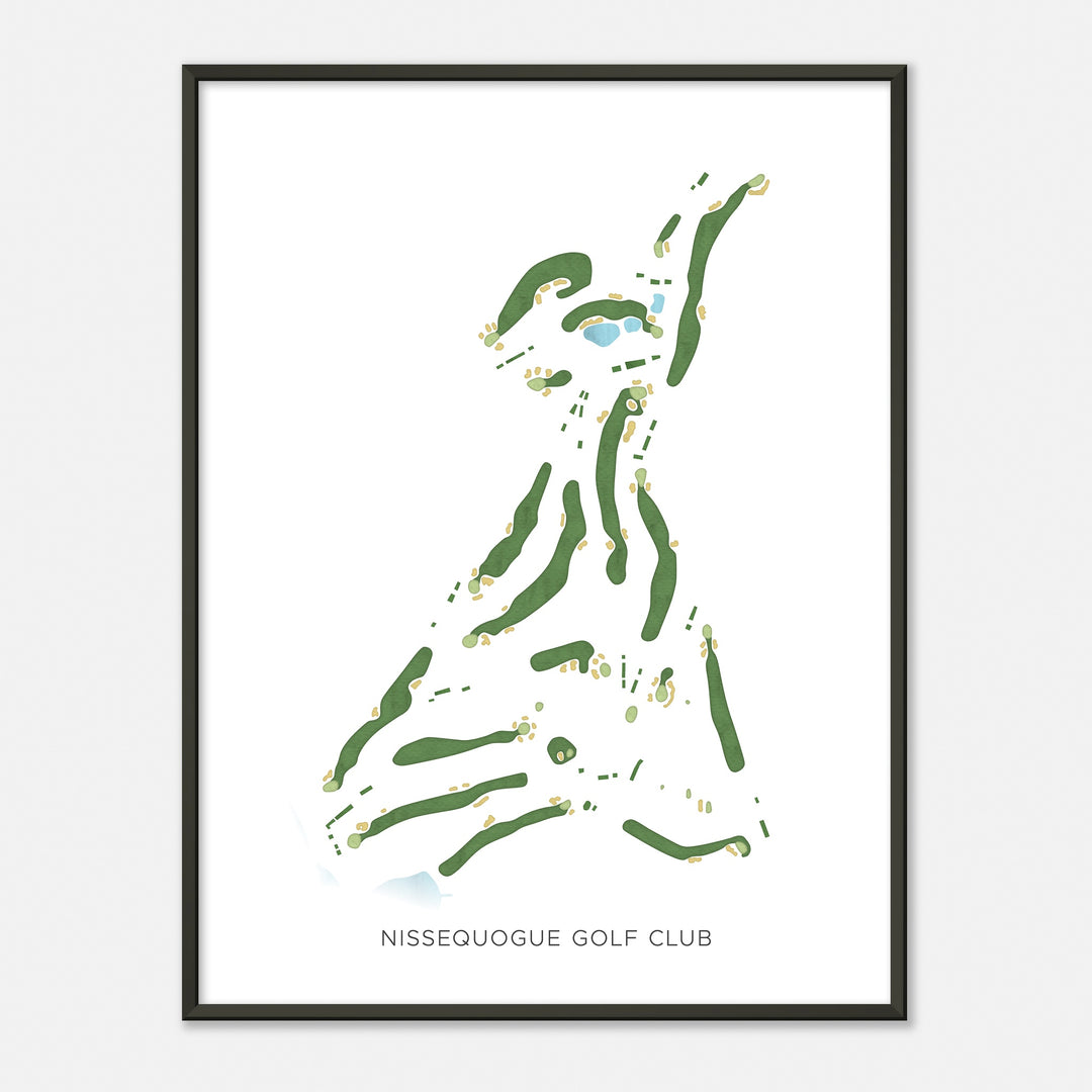 Print of Nissequogue Golf Club Modern Map