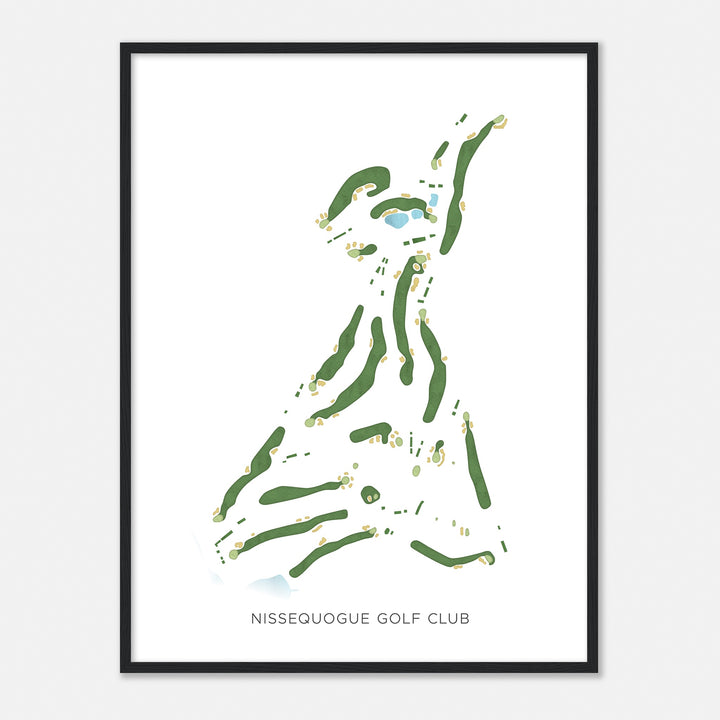 Print of Nissequogue Golf Club Modern Map