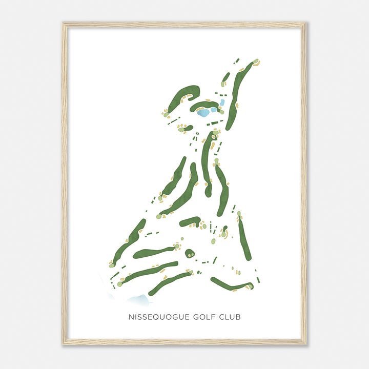 Print of Nissequogue Golf Club Modern Map