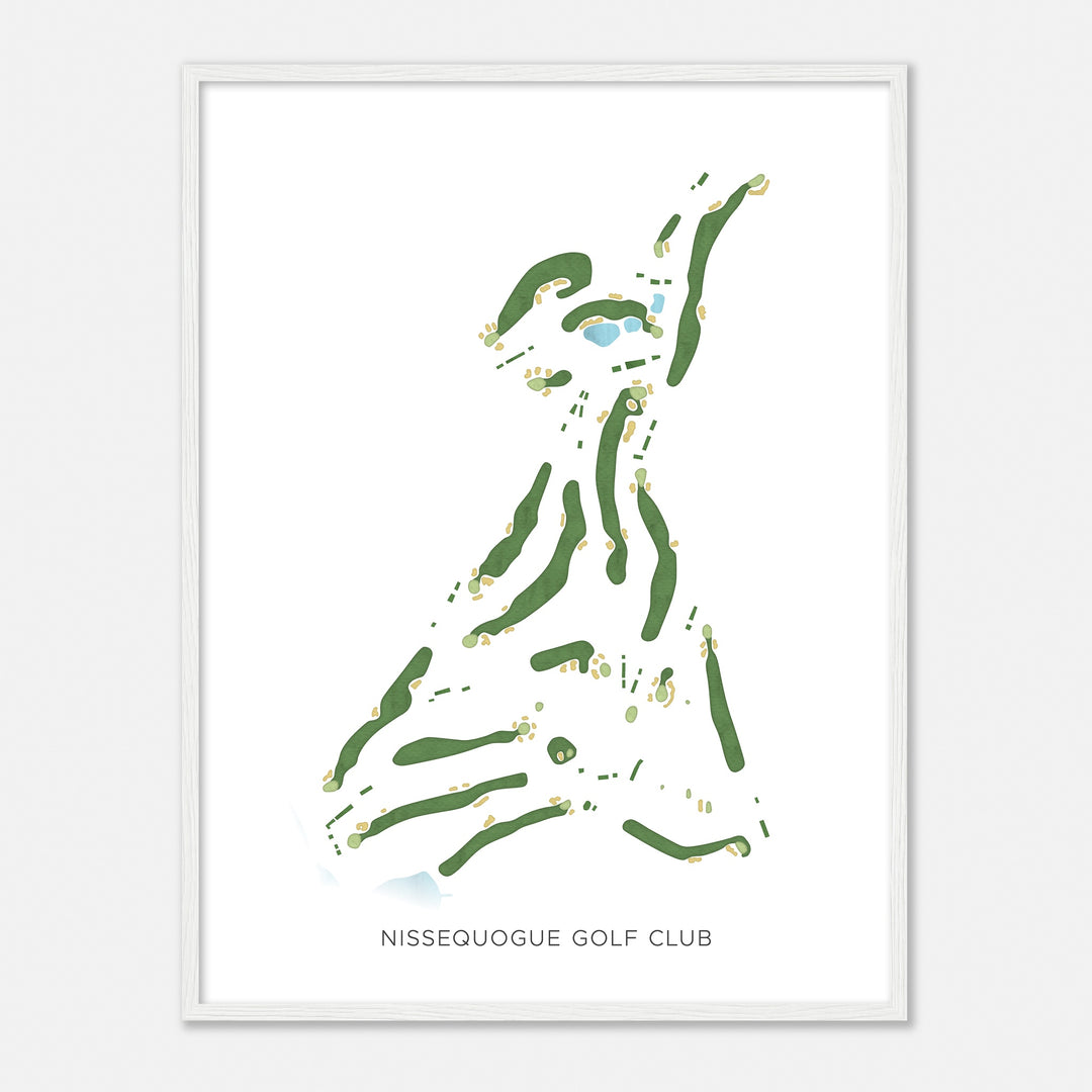 Print of Nissequogue Golf Club Modern Map