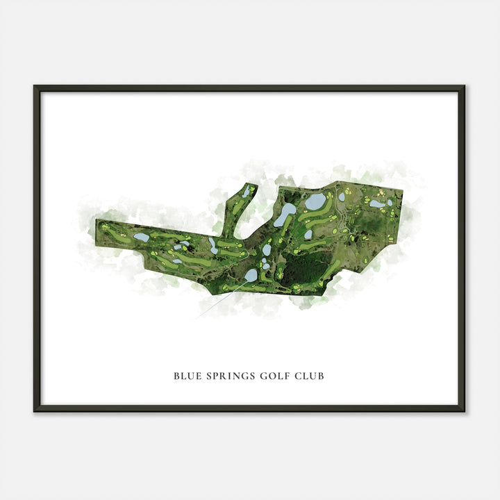 Print of Blue Springs Golf Club Classic Map