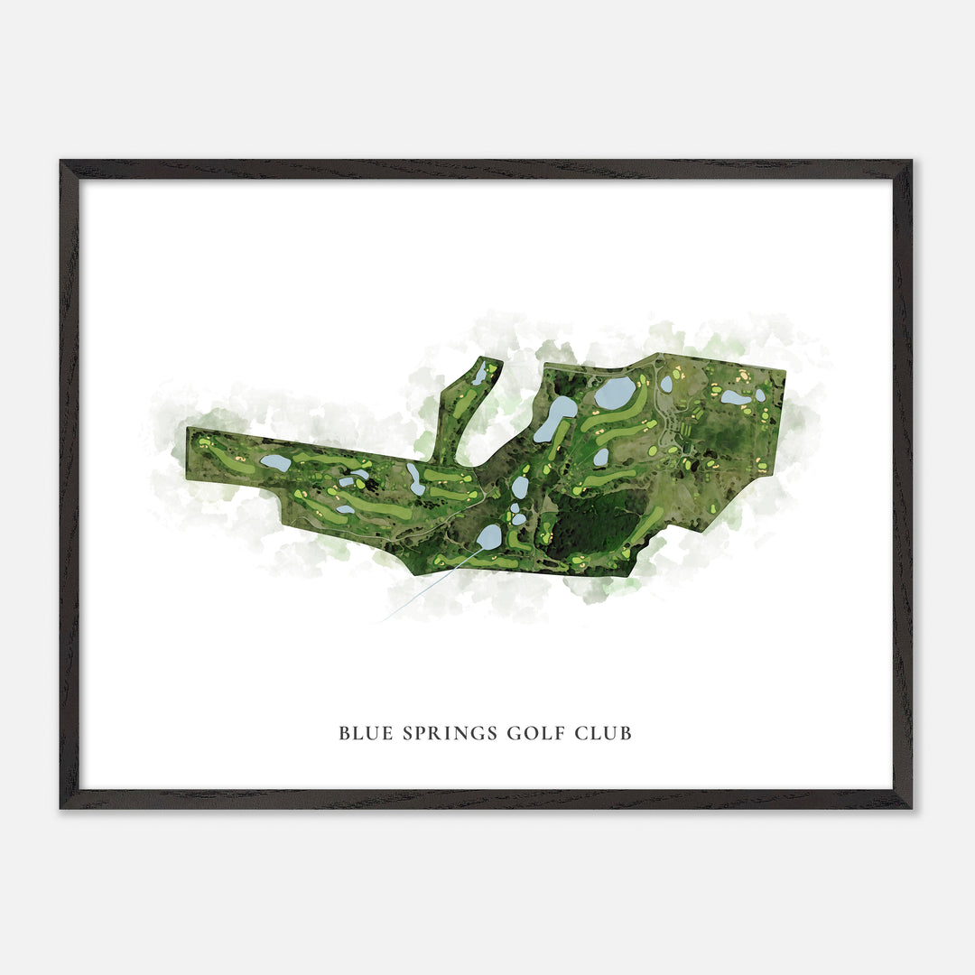 Print of Blue Springs Golf Club Classic Map