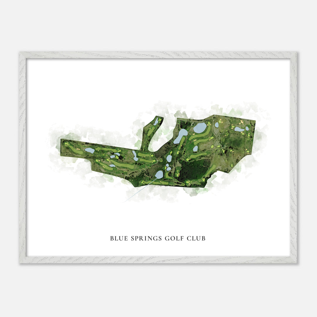 Print of Blue Springs Golf Club Classic Map
