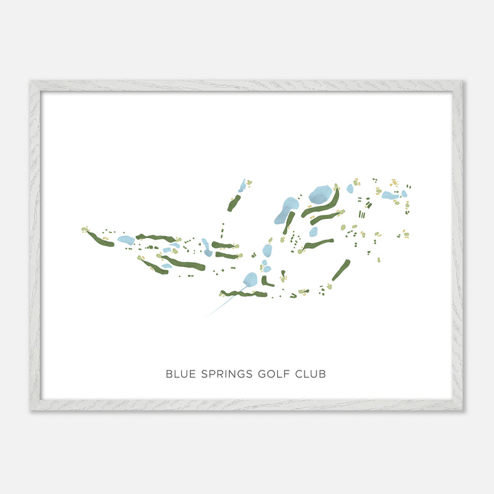 Print of Blue Springs Golf Club Modern Map