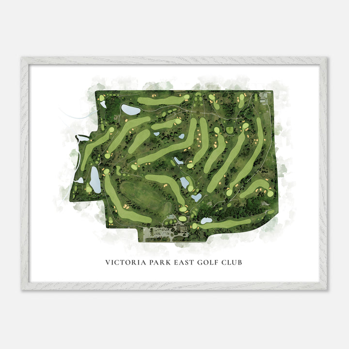 Print of Victoria Park East Golf Club Classic Map