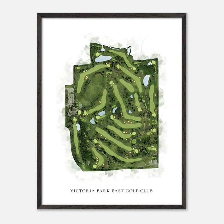 Print of Victoria Park East Golf Club Classic Map