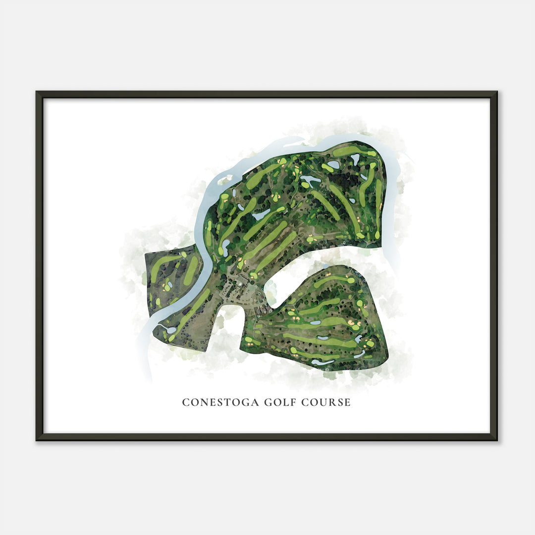 Print of Conestoga Golf Course Classic Map