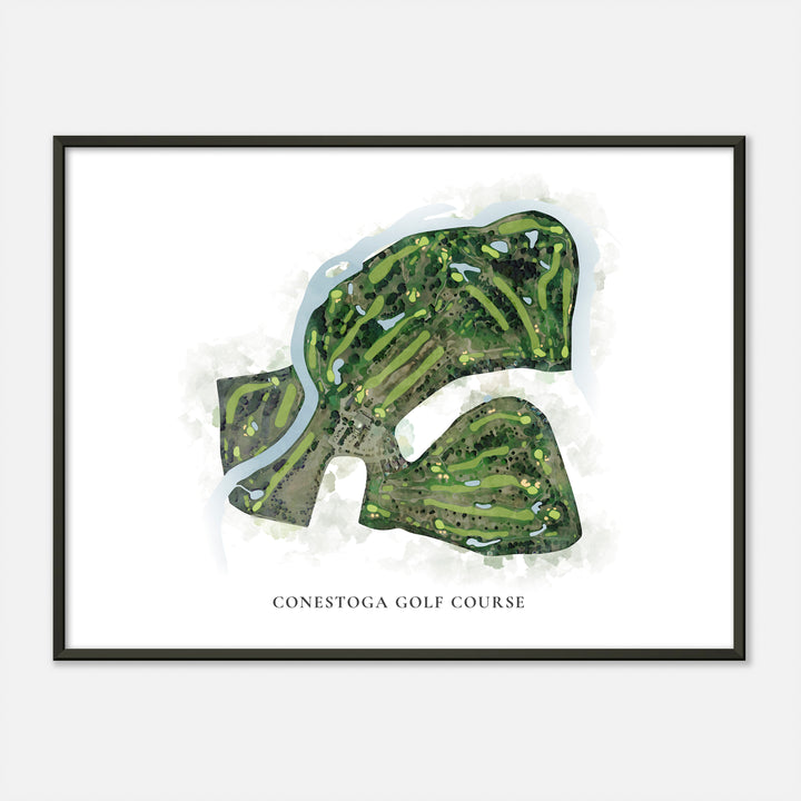 Print of Conestoga Golf Course Classic Map
