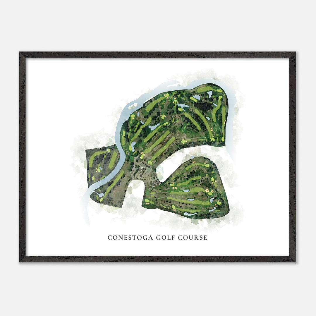 Print of Conestoga Golf Course Classic Map