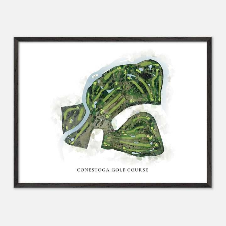Print of Conestoga Golf Course Classic Map