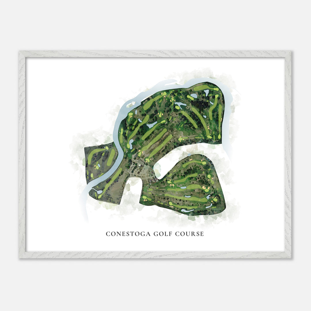 Print of Conestoga Golf Course Classic Map