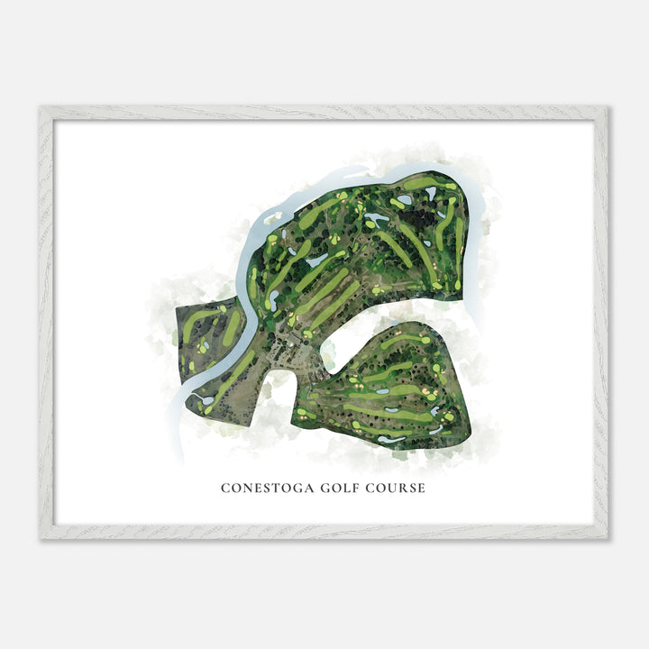 Print of Conestoga Golf Course Classic Map