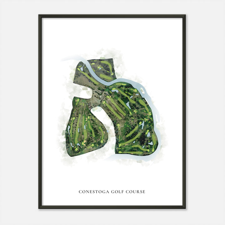 Print of Conestoga Golf Course Classic Map
