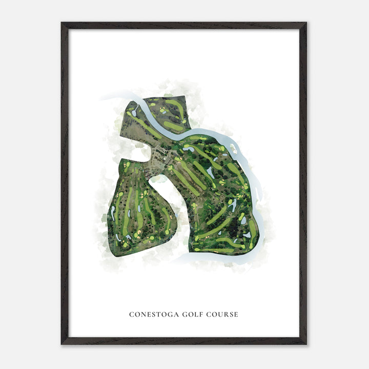 Print of Conestoga Golf Course Classic Map
