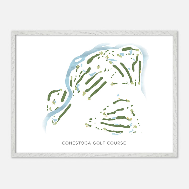 Print of Conestoga Golf Course Modern Map