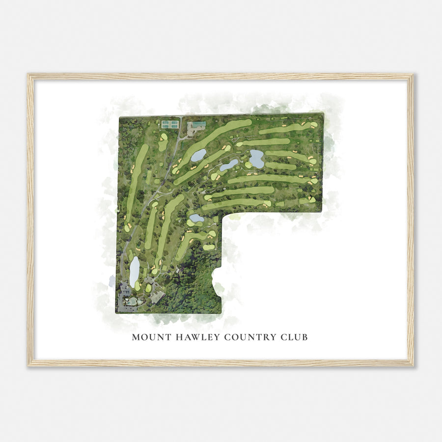 Print of Mount Hawley Country Club Classic Map