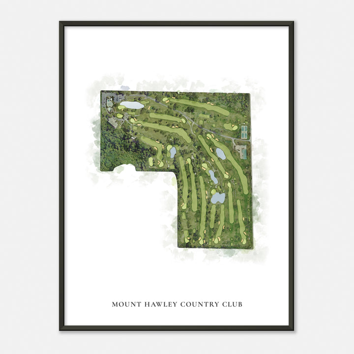 Print of Mount Hawley Country Club Classic Map
