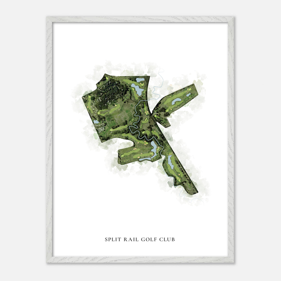 Print of Split Rail Golf Club Classic Map