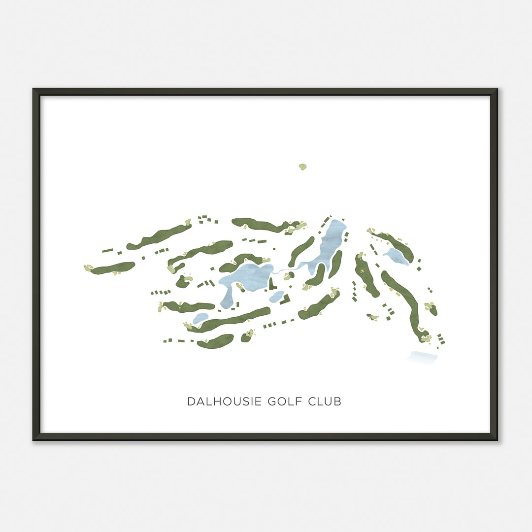 Print of Dalhousie Golf Club Modern Map