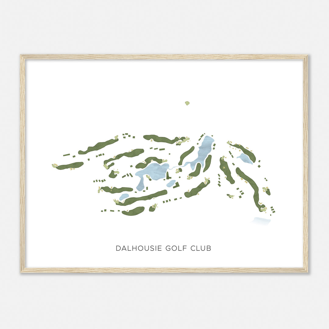 Print of Dalhousie Golf Club Modern Map