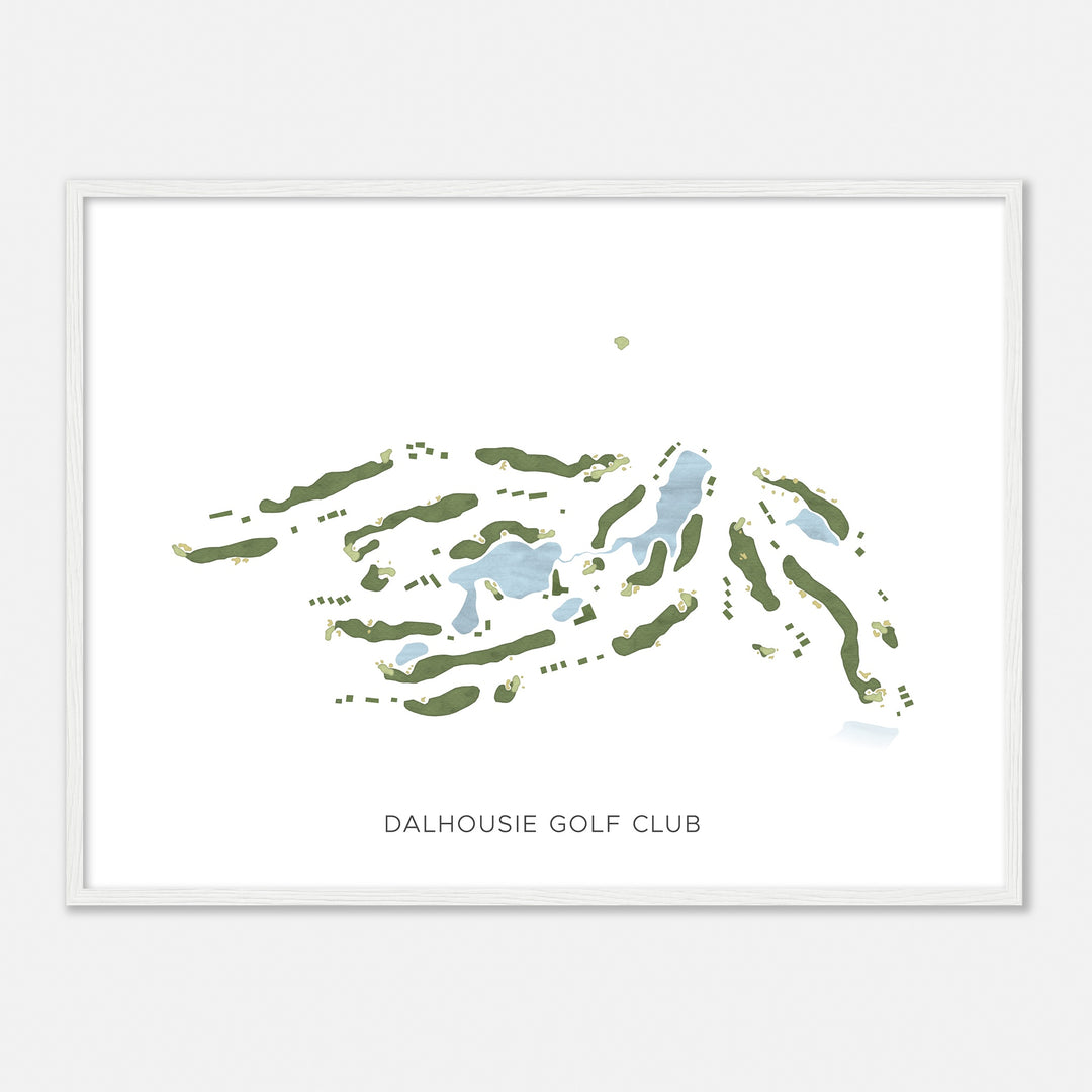 Print of Dalhousie Golf Club Modern Map