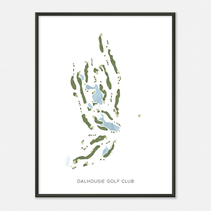 Print of Dalhousie Golf Club Modern Map