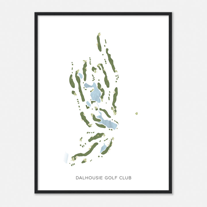 Print of Dalhousie Golf Club Modern Map