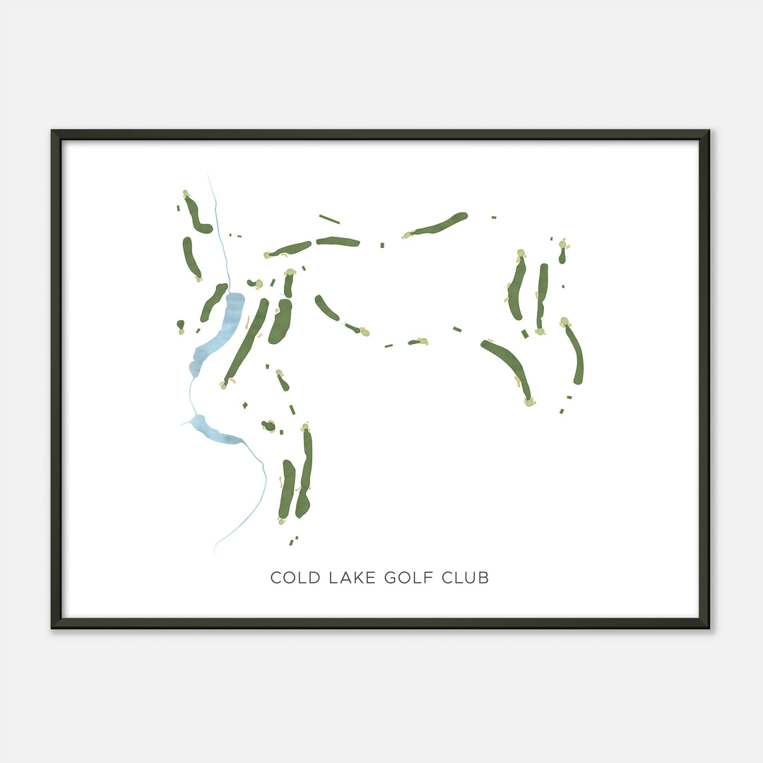 Print of Cold Lake Golf Club Modern Map