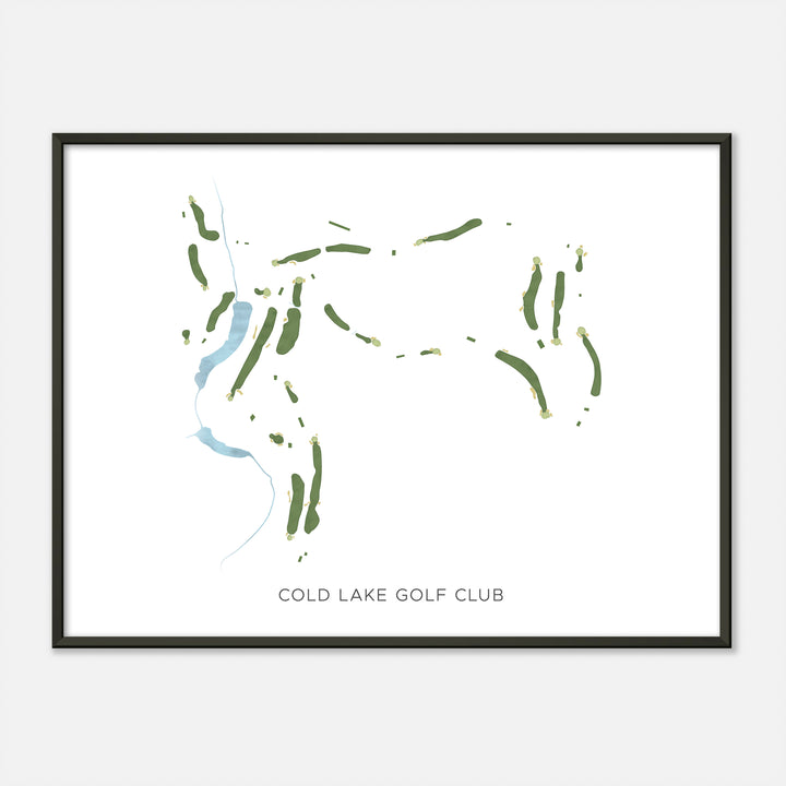 Print of Cold Lake Golf Club Modern Map