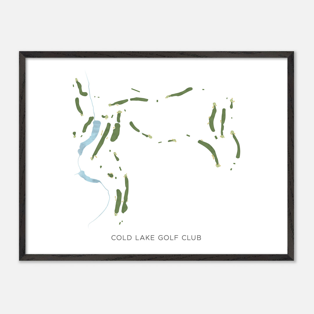 Print of Cold Lake Golf Club Modern Map
