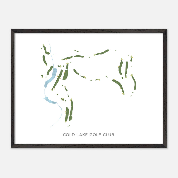 Print of Cold Lake Golf Club Modern Map