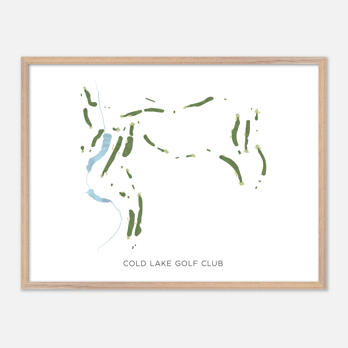 Print of Cold Lake Golf Club Modern Map