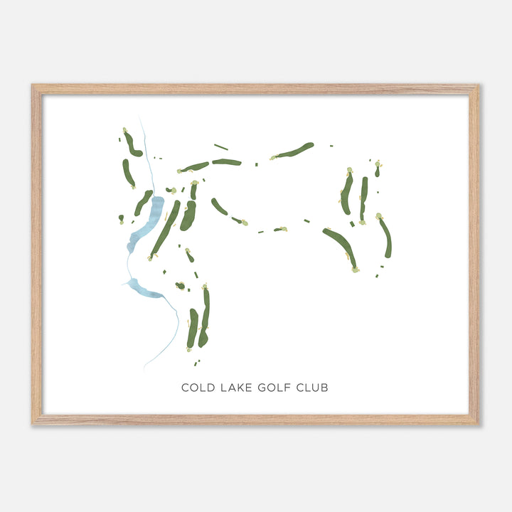 Print of Cold Lake Golf Club Modern Map