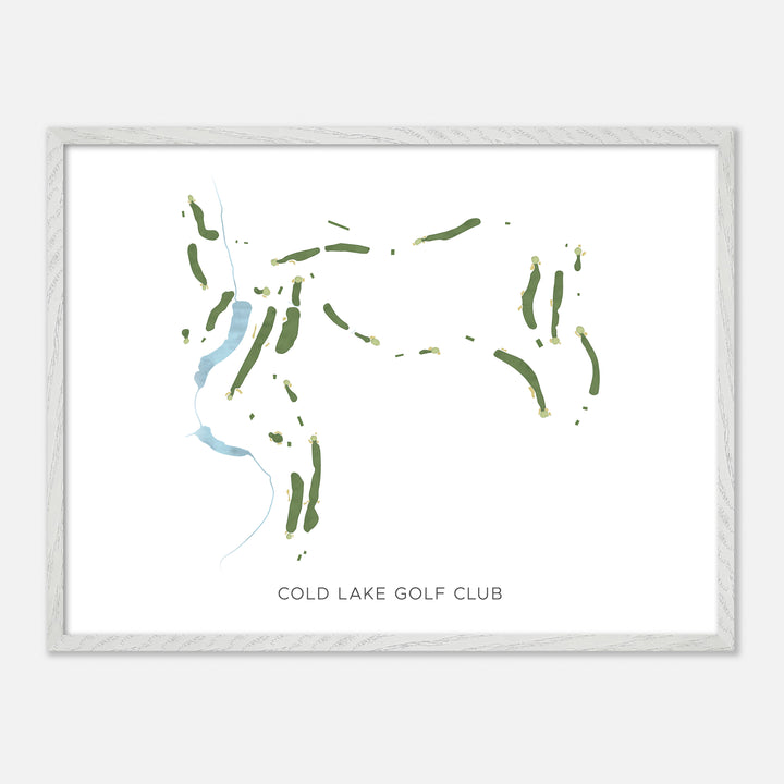 Print of Cold Lake Golf Club Modern Map