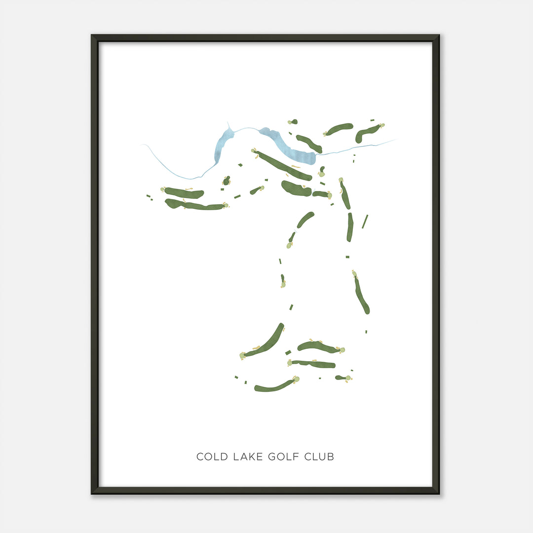 Print of Cold Lake Golf Club Modern Map
