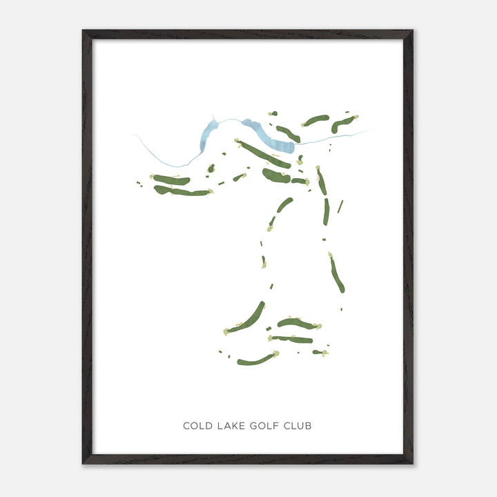 Print of Cold Lake Golf Club Modern Map