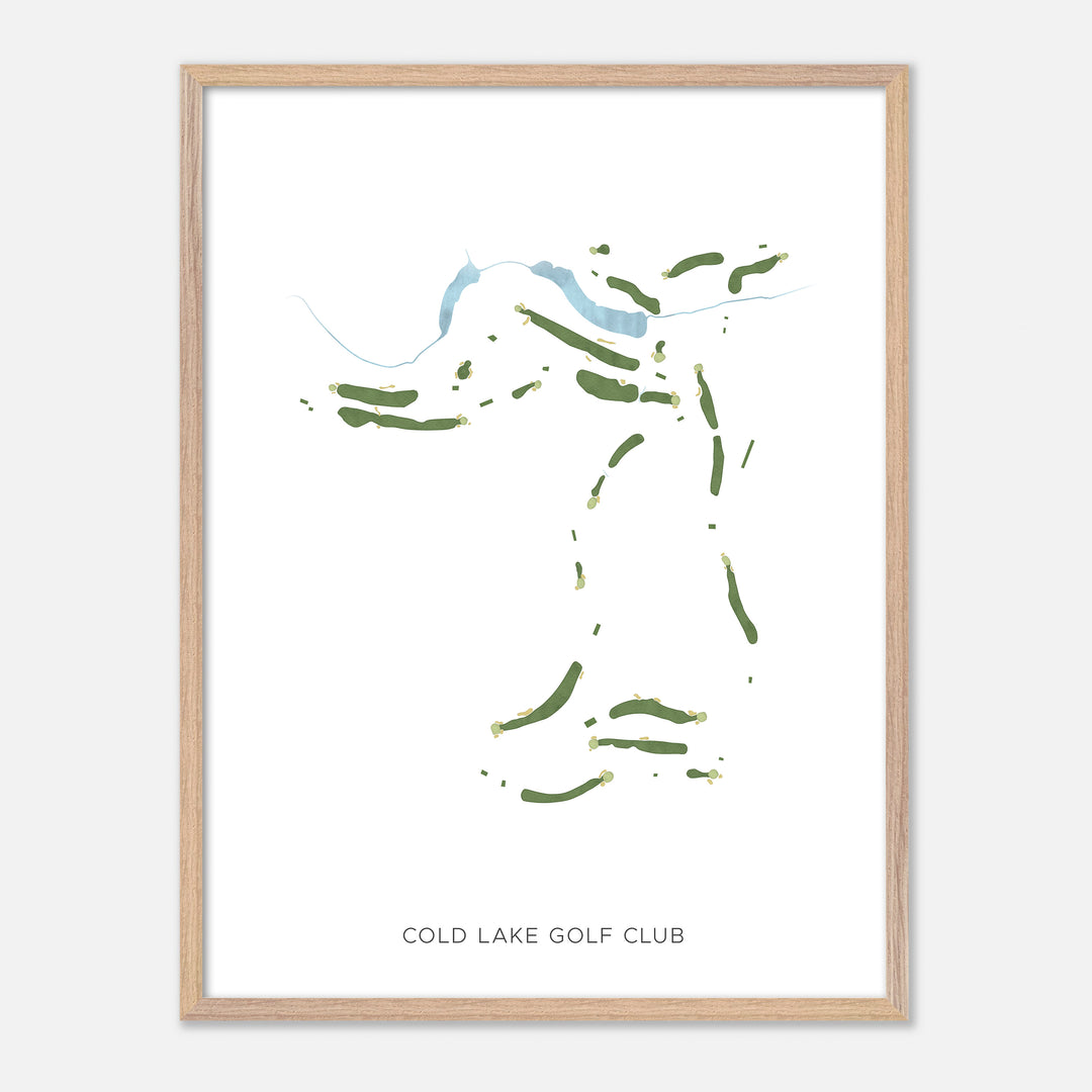 Print of Cold Lake Golf Club Modern Map
