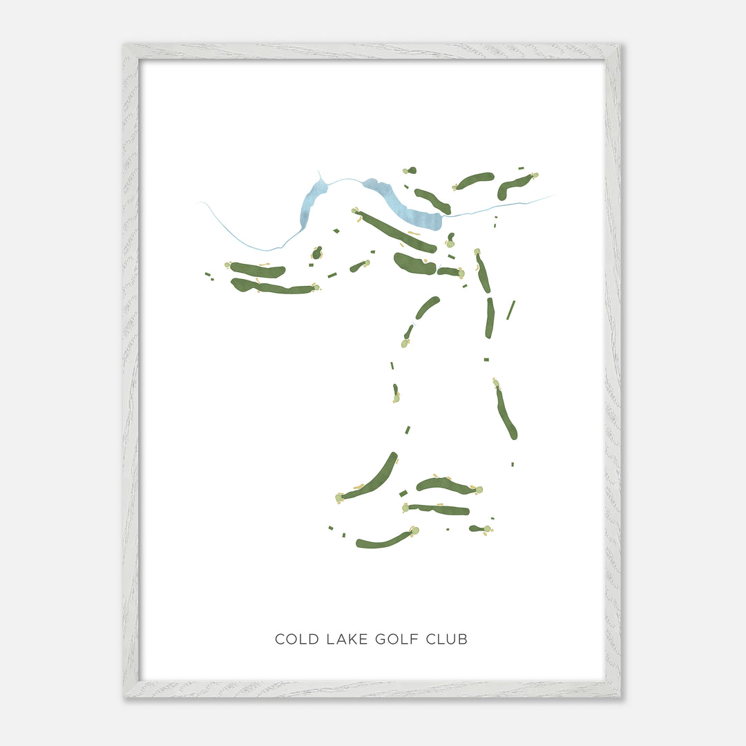 Print of Cold Lake Golf Club Modern Map